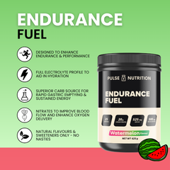 Endurance Fuel Watermelon benefits, 20g HBCD and 525mg sodium per serve